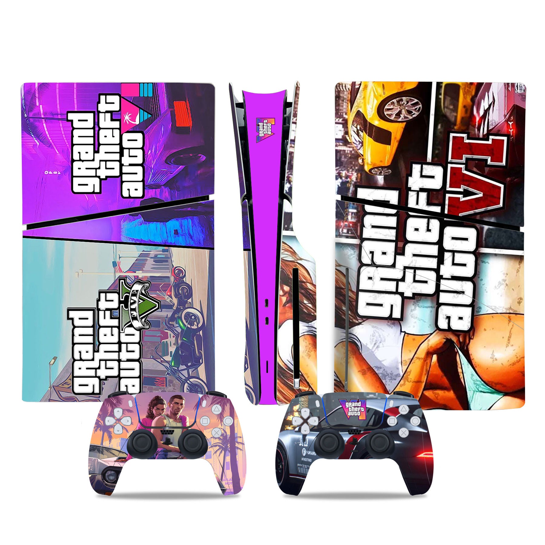 GRAND THEFT AUTO VI  - PLAYSTATION 5 DISK SLIM PROTECTOR SKIN