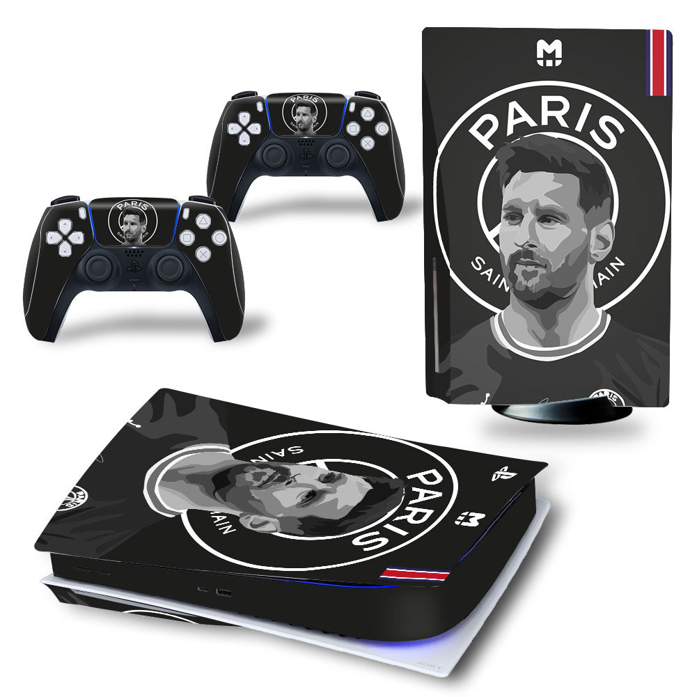 Messi PSG PlayStation 5 Skin - Protective Cover for PS5 Consol