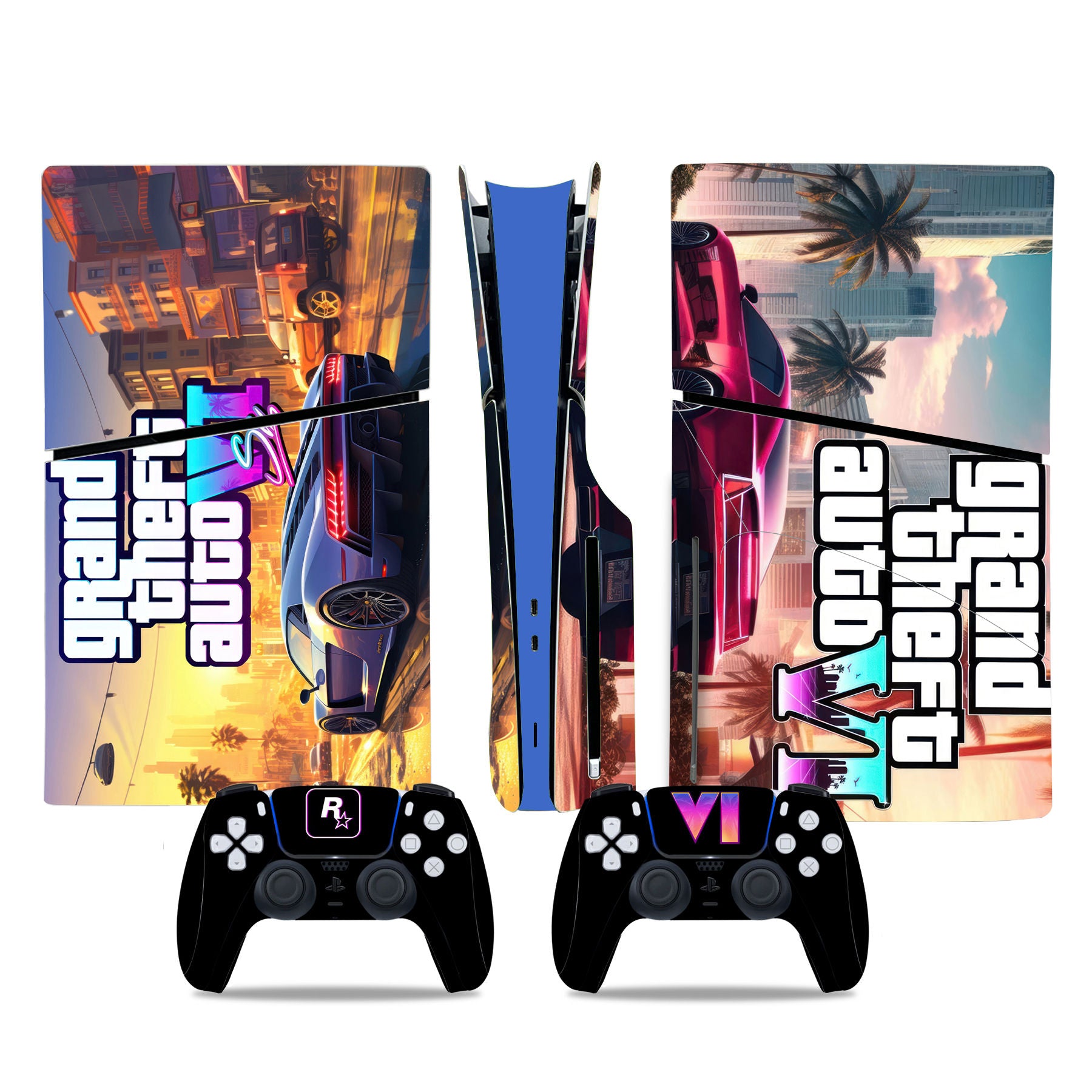 GRAND THEFT AUTO VI  - PLAYSTATION 5 DISK SLIM PROTECTOR SKIN