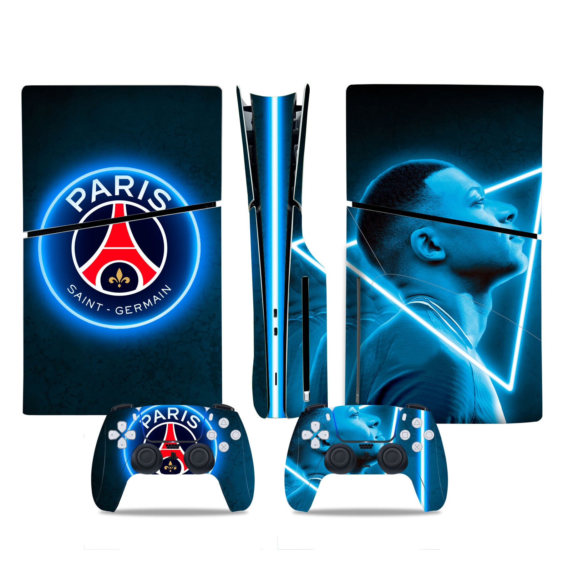 KYLIAN MBAPPE PSG - PLAYSTATION 5 DISK SLIM PROTECTOR SKIN