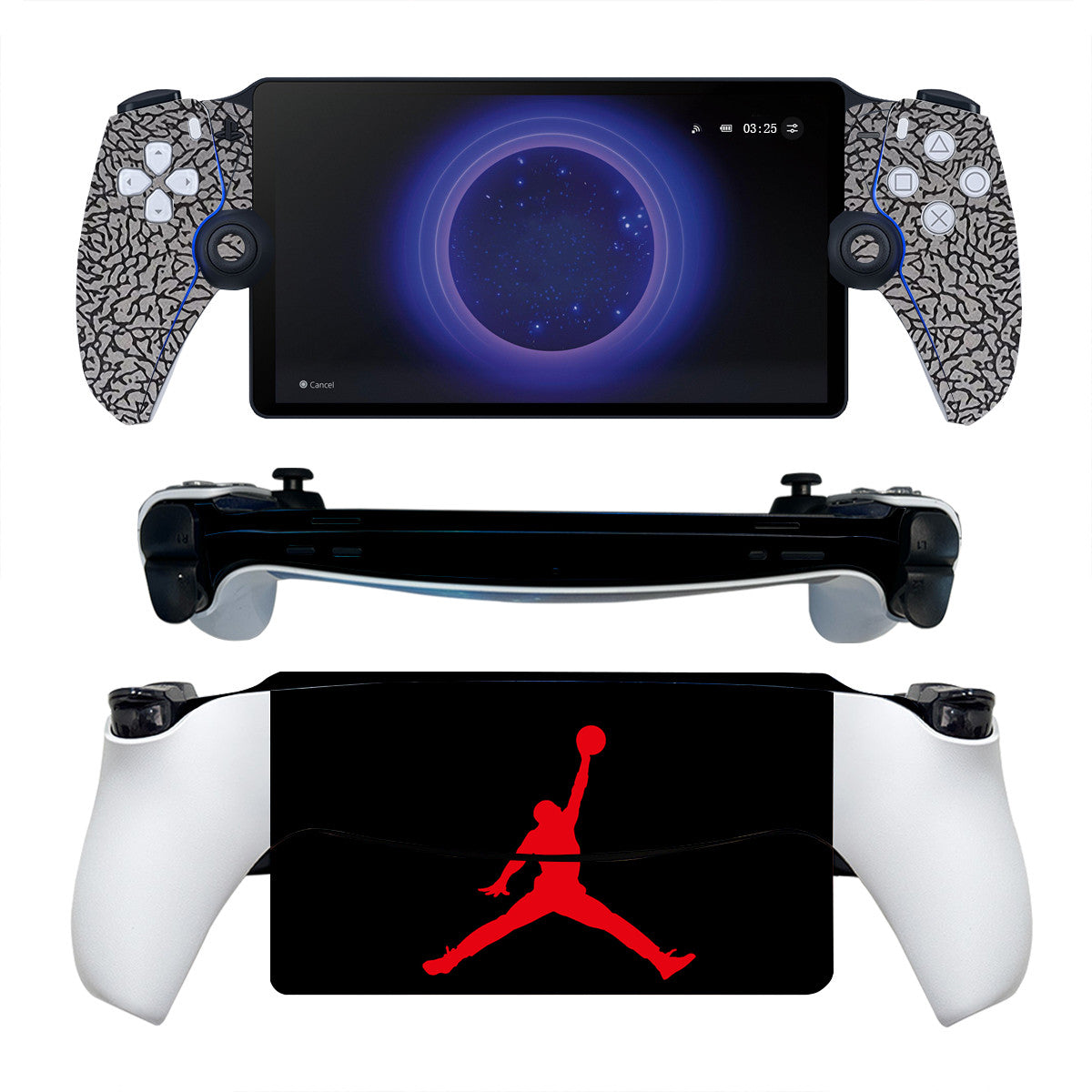 Limited Edition Air Jordan - Elevate your console aesthetics with the legendary PlayStation Portal Protector Skin, blending basketball legacy and gaming flair