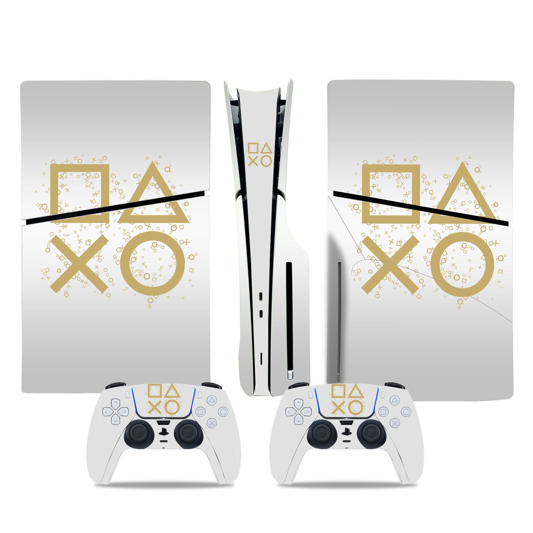 PLAYSTATION ICONS & SYMBOLS - PLAYSTATION 5 DISK SLIM PROTECTOR SKIN