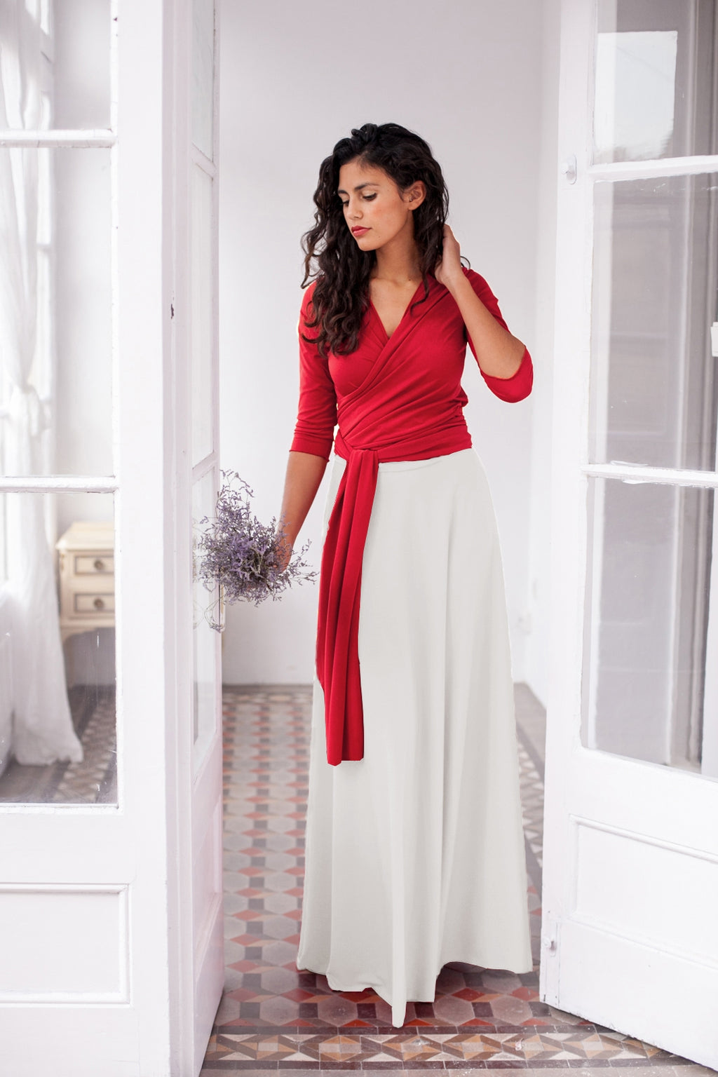 Elegante blusa roja - Bolero Essential | Mimetikbcn – Mimetik