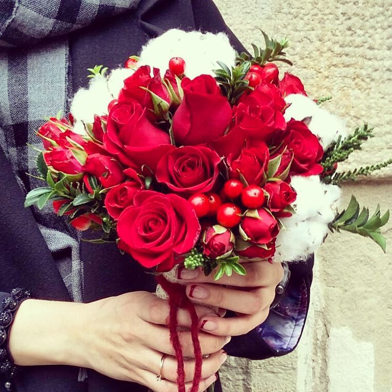 winter bridal bouquet