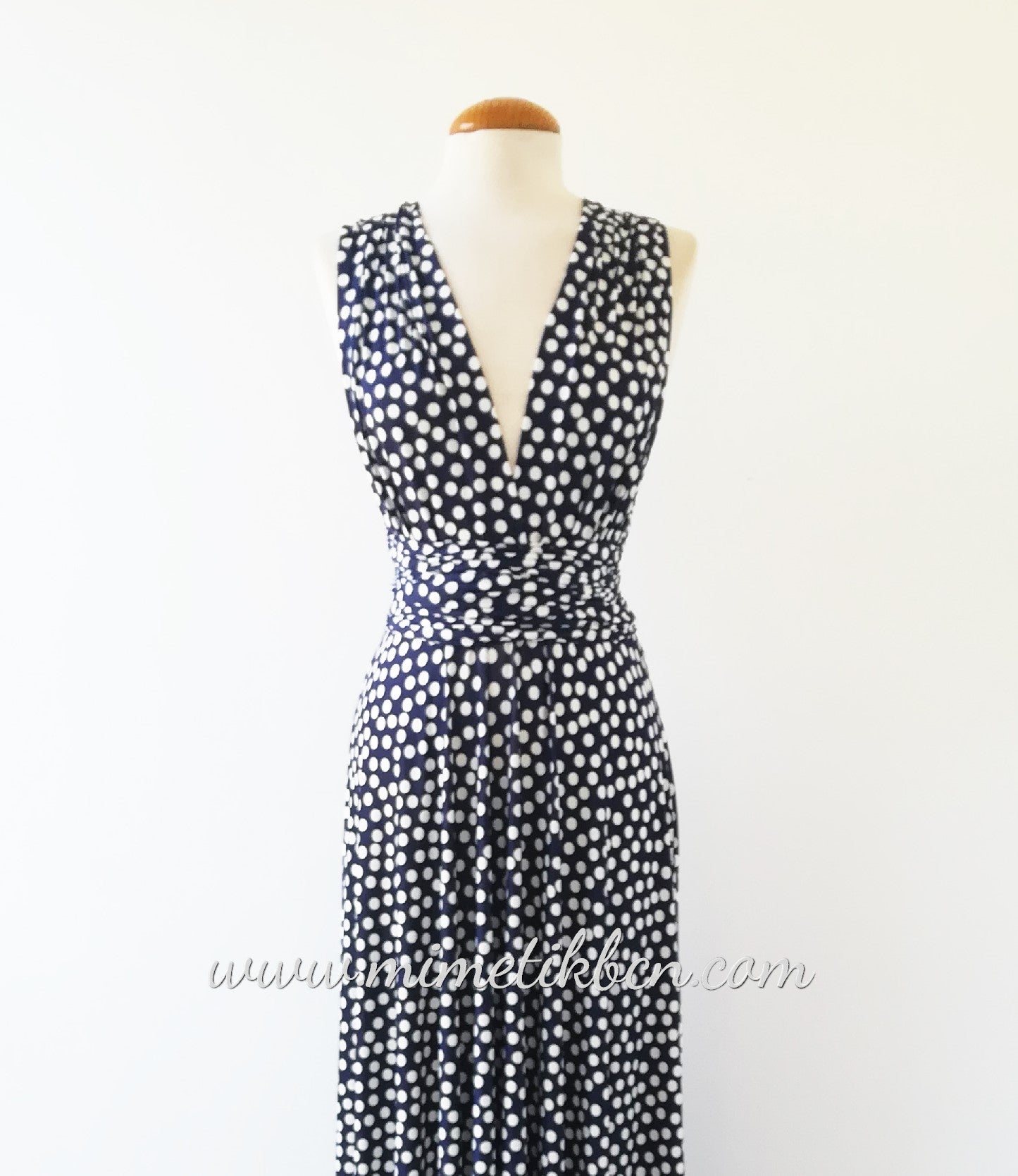 Multiposition polka dot dress