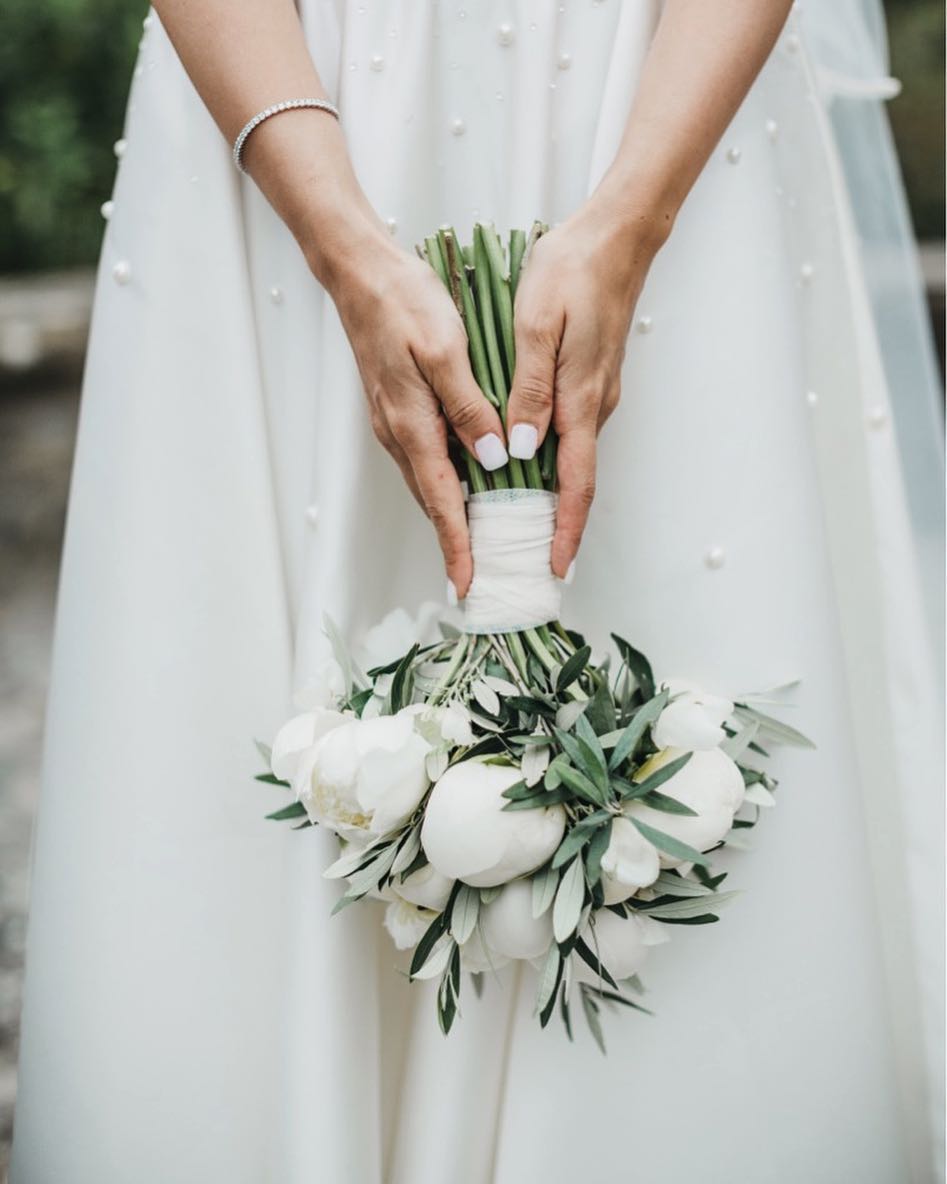 eucalyptus bridal bouquet