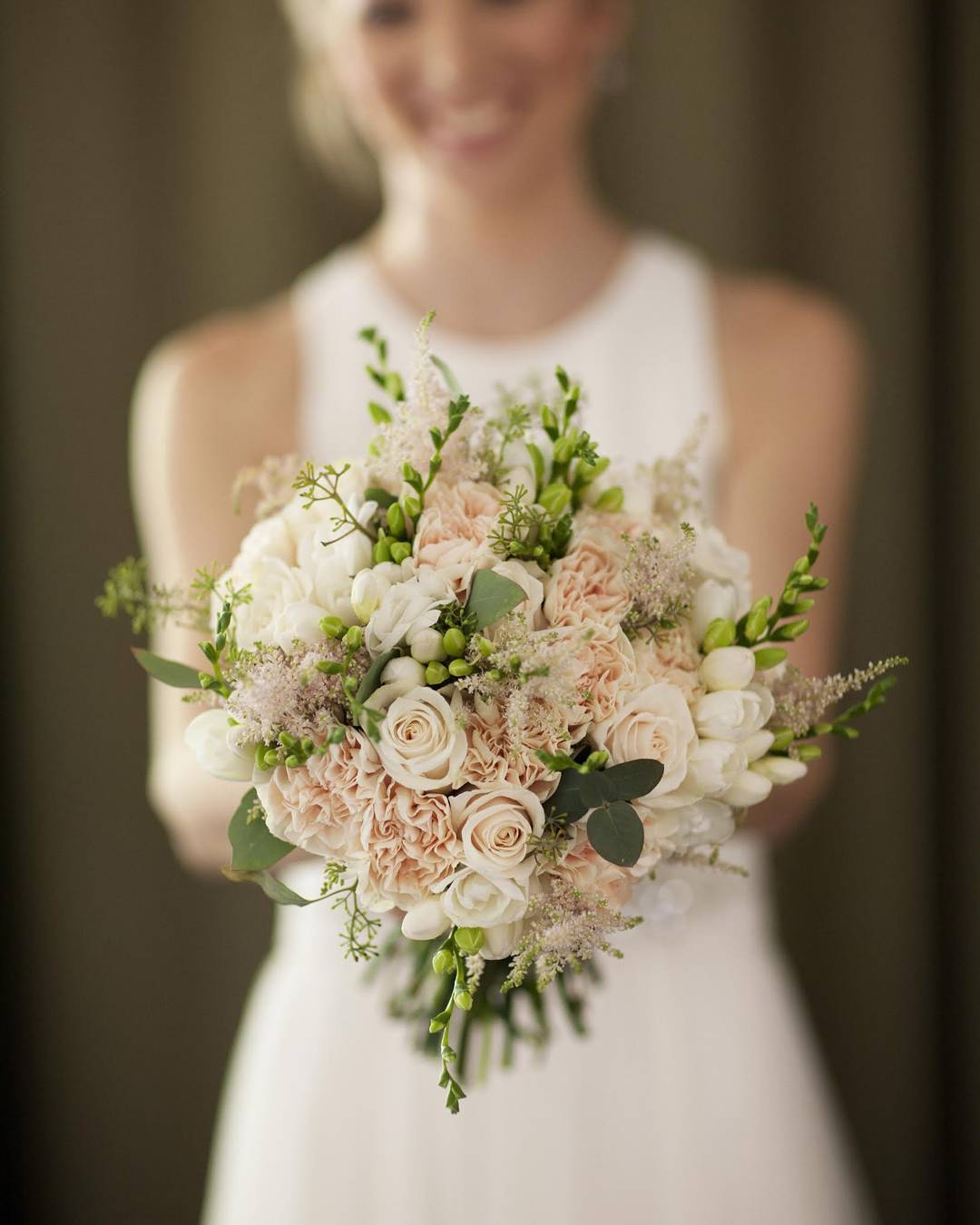 Ramo de novia romantico