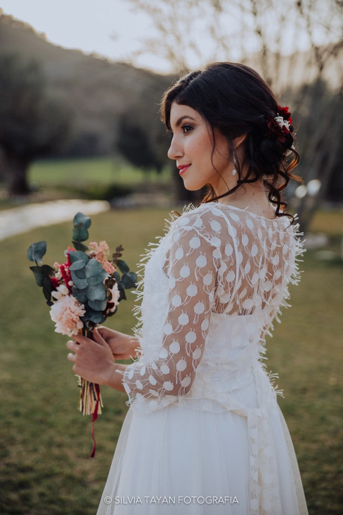 different bohemian wedding dress