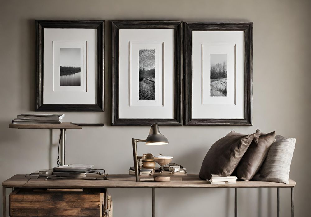 Set Of 3 Wooden Wall Art Frames