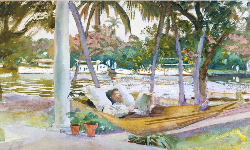 Man in a Hammock by John Singer Sargent