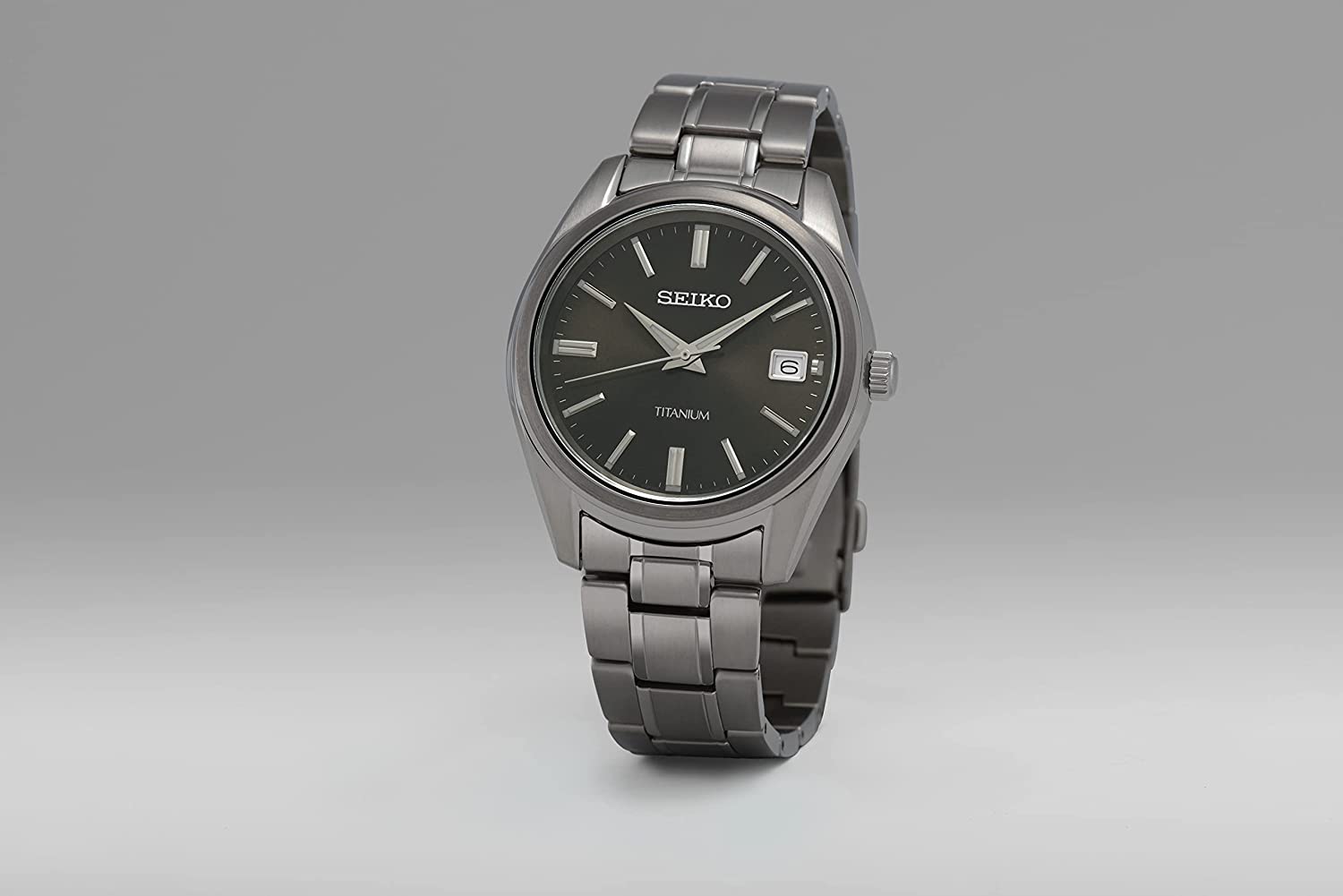 Seiko SUR375P1 Quartz Titanium Black Dial Men's Watch – mzwatcheslk