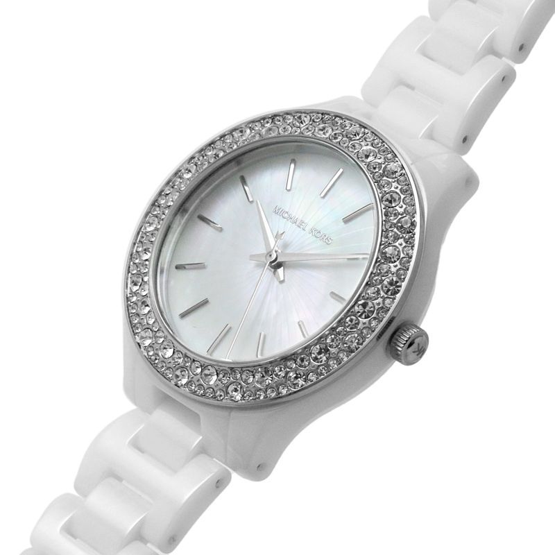 Michael Kors MK4649 Liliane White Ceramic Women's Watch – mzwatcheslk