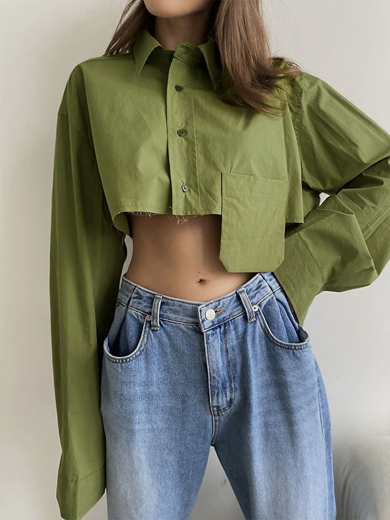 Top Venari Verde Brilho Costas - Top Cropped - Magazine Luiza