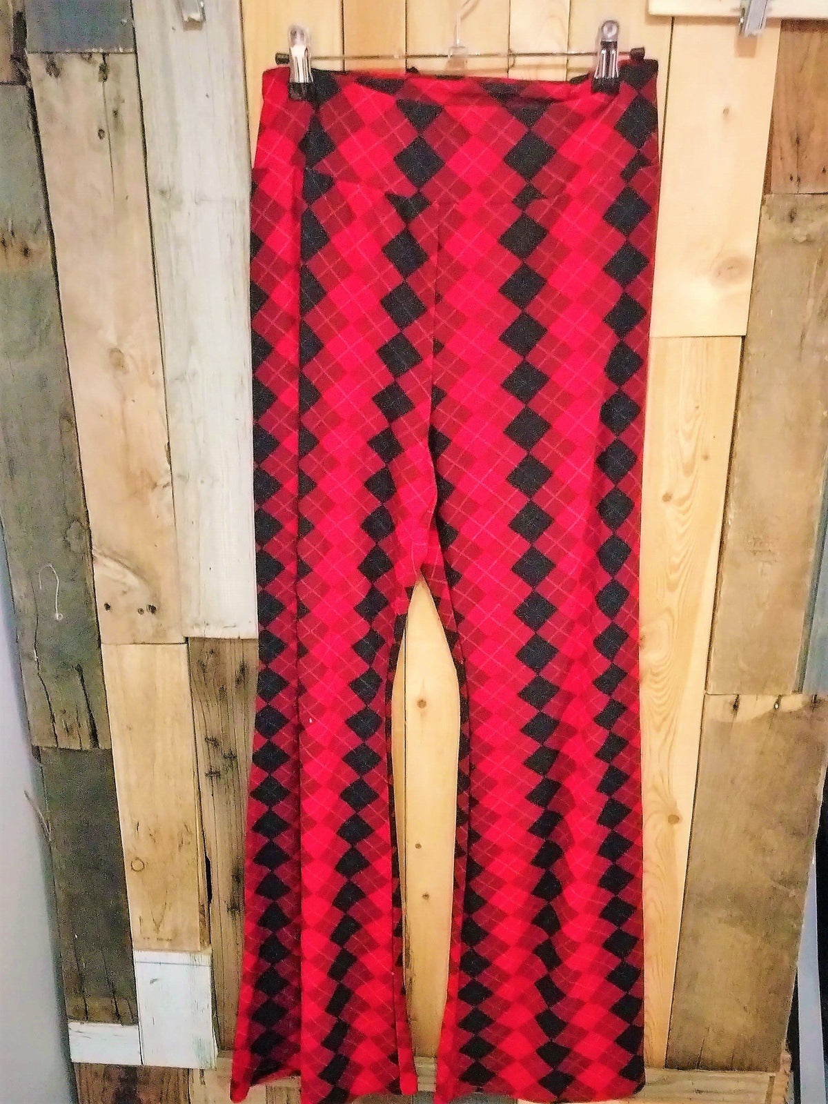 NOBO No Boundaries Women's Plaid Flared Leggings Size XXXL (21)