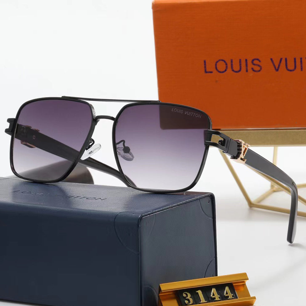 LV Louis Vuitton Fashion Men and Women Vacation Driving Sunglasses Sunglasses