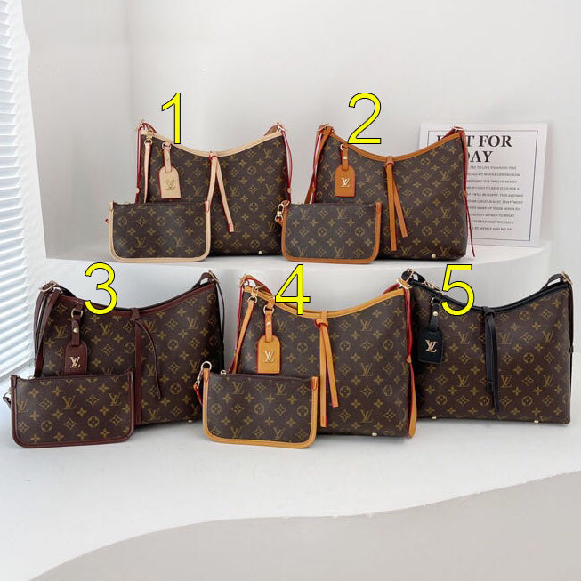 LV Louis Vuitton Fashion Women Tote Bag Handbag Wallet Shoulder Bag Crossbody Bag Two Piece Set