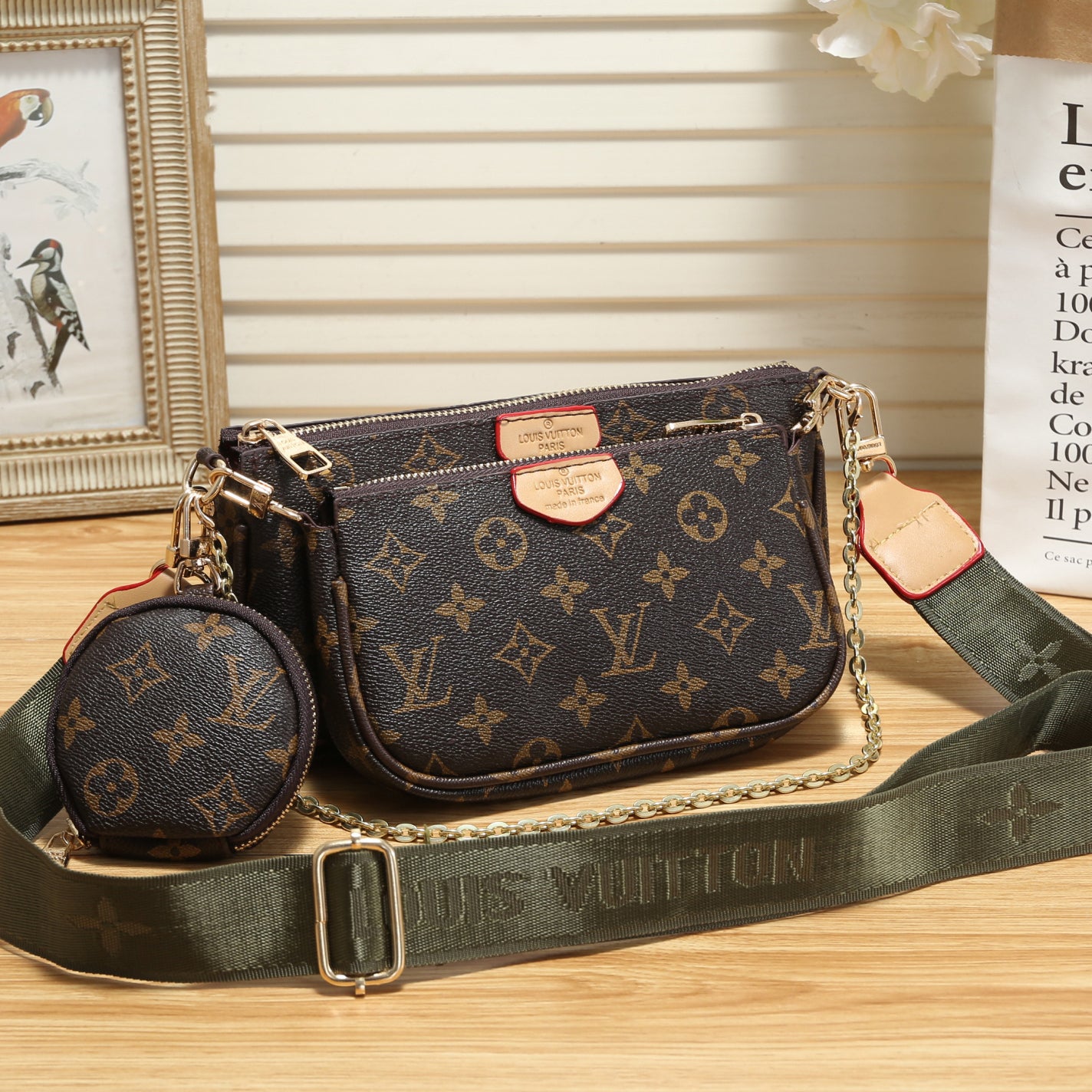 LV Louis Vuitton Fashion Women's Shoulder Bag Wallet Crossbo