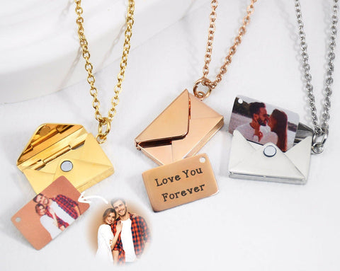 Buy Love You Necklace Message Message Necklace With Letter Pendant and  Secret Message Surprise Stainless Steel Hidden Message Online in India -  Etsy