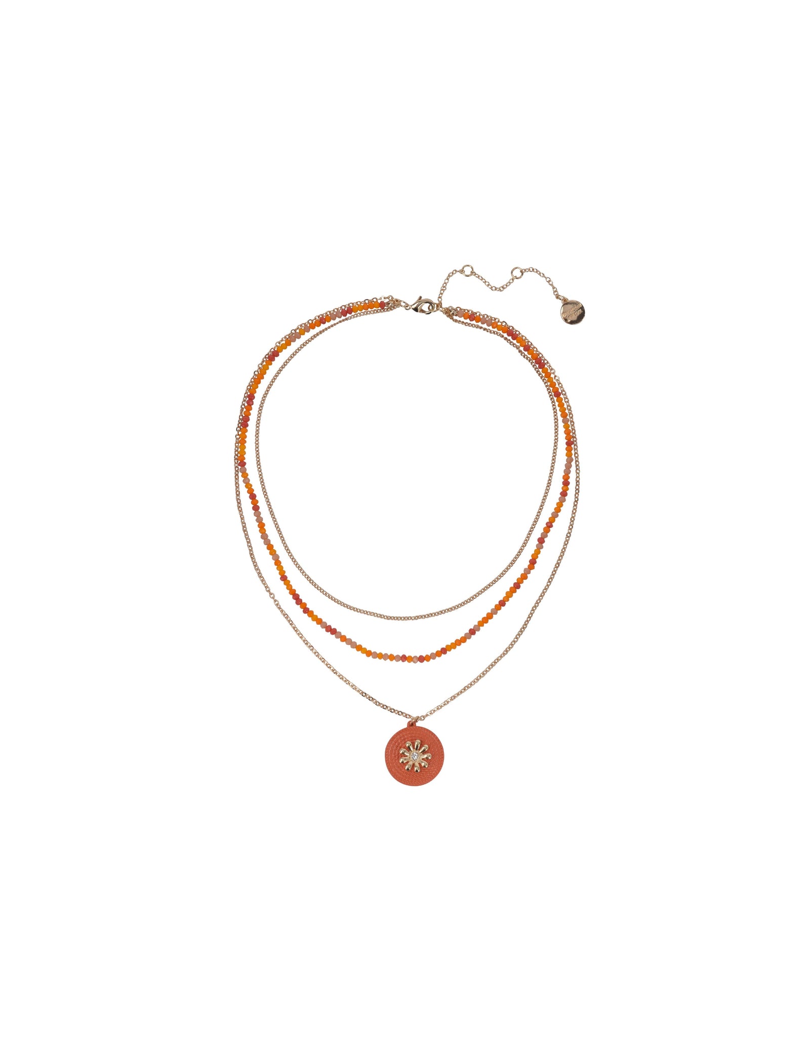 Isaac Mizrahi Rhinestone Chain Charmy Necklace