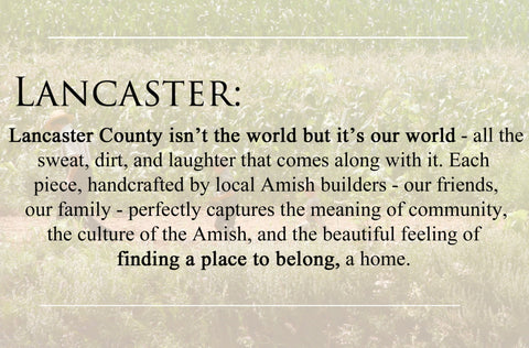 Lancaster County isn't the world, but it's our world.