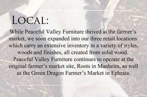 In addition to two retail locations, Peaceful Valley continues to operate stands at two local markets.