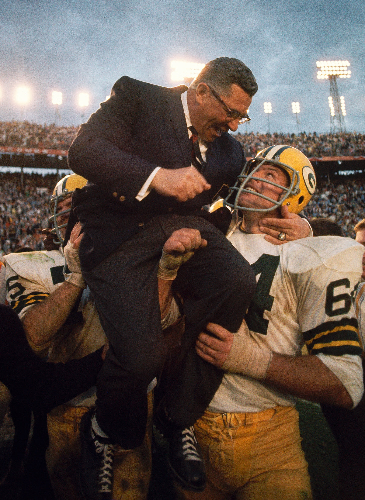 Coin Toss before Super Bowl I between the Green Bay Packers and