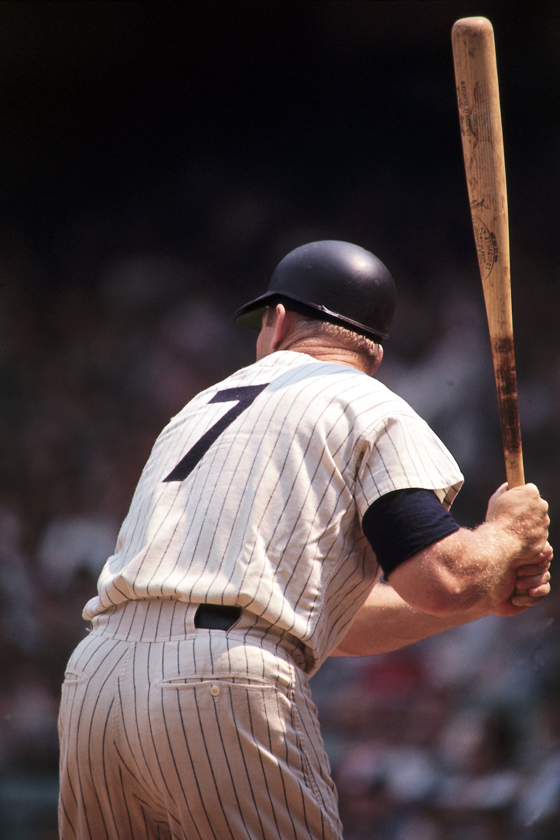 Mickey Mantle Holding Baseball Bat Art Print by Bettmann 