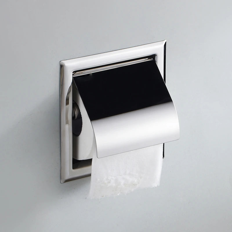 levering aan huis voor de helft Onzuiver Wc Rolhouder Inbouw Chroom Toiletrolhouder Ingebouwd Modern Design – LOEBERS