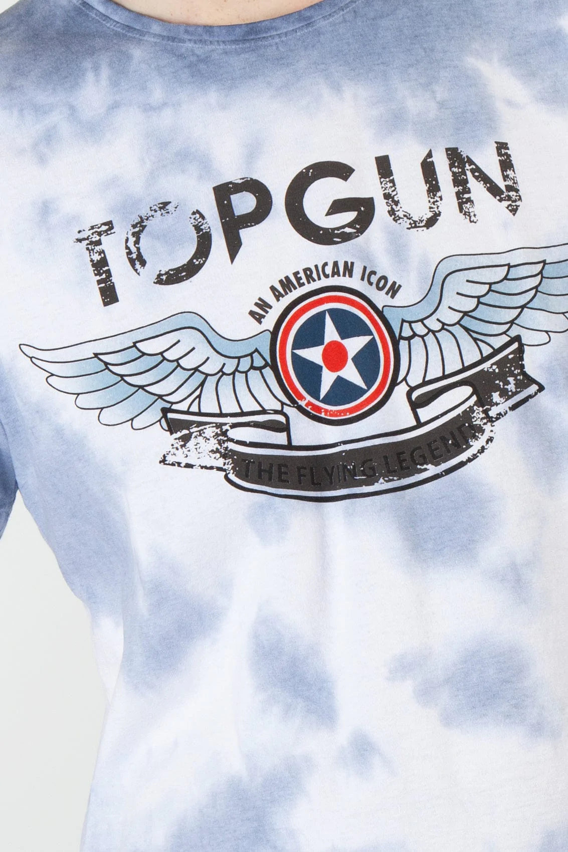 Conflict Luchtvaart uitzending Top Gun ® T-Shirt "American Icon" camouflage, navy - Stateshop Fashion