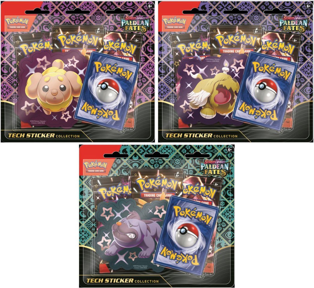 Pokémon TCG: Scarlet & Violet—Paldean Fates Tech Sticker Collection (Assortment)
