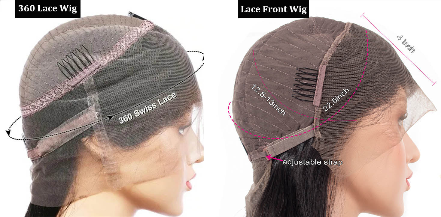 360 lace wig vs lace front wig