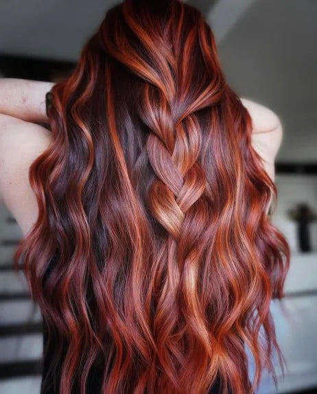 Auburn Hair with Cherry and Copper Tints