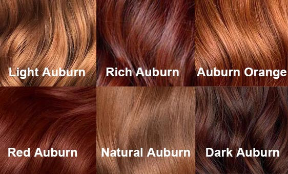 Different Shades Of Auburn Hair