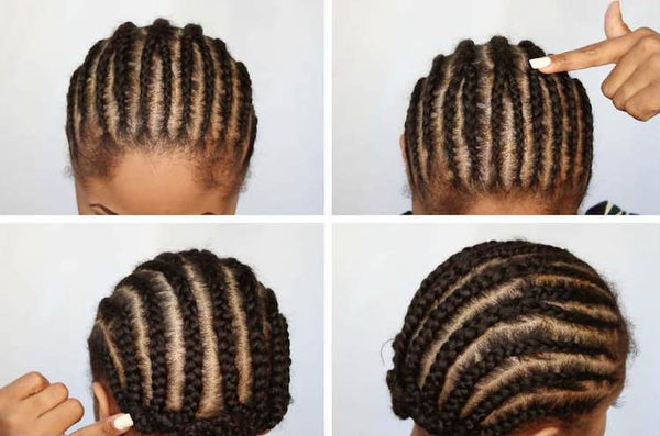 Two-in-One All-Back Braid Pattern