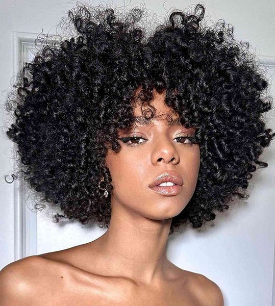 black women with bouncy curls