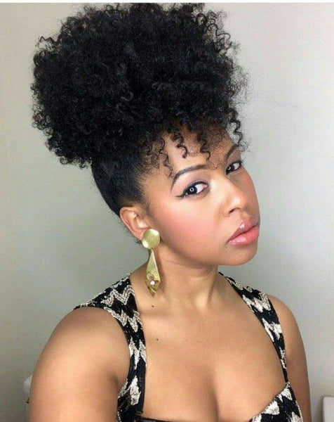 high afro puff