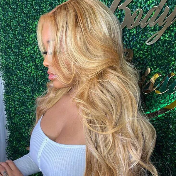 honey blonde highlight