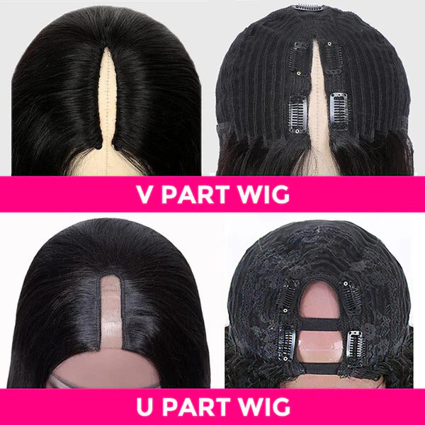 v/u part wig