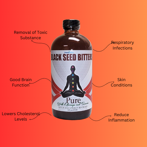 Pure Black Seed Bitters with Moringa Tumeric