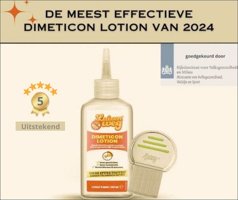 Meest effectieve dimeticon lotion tegen luizen van luizenweg.nl