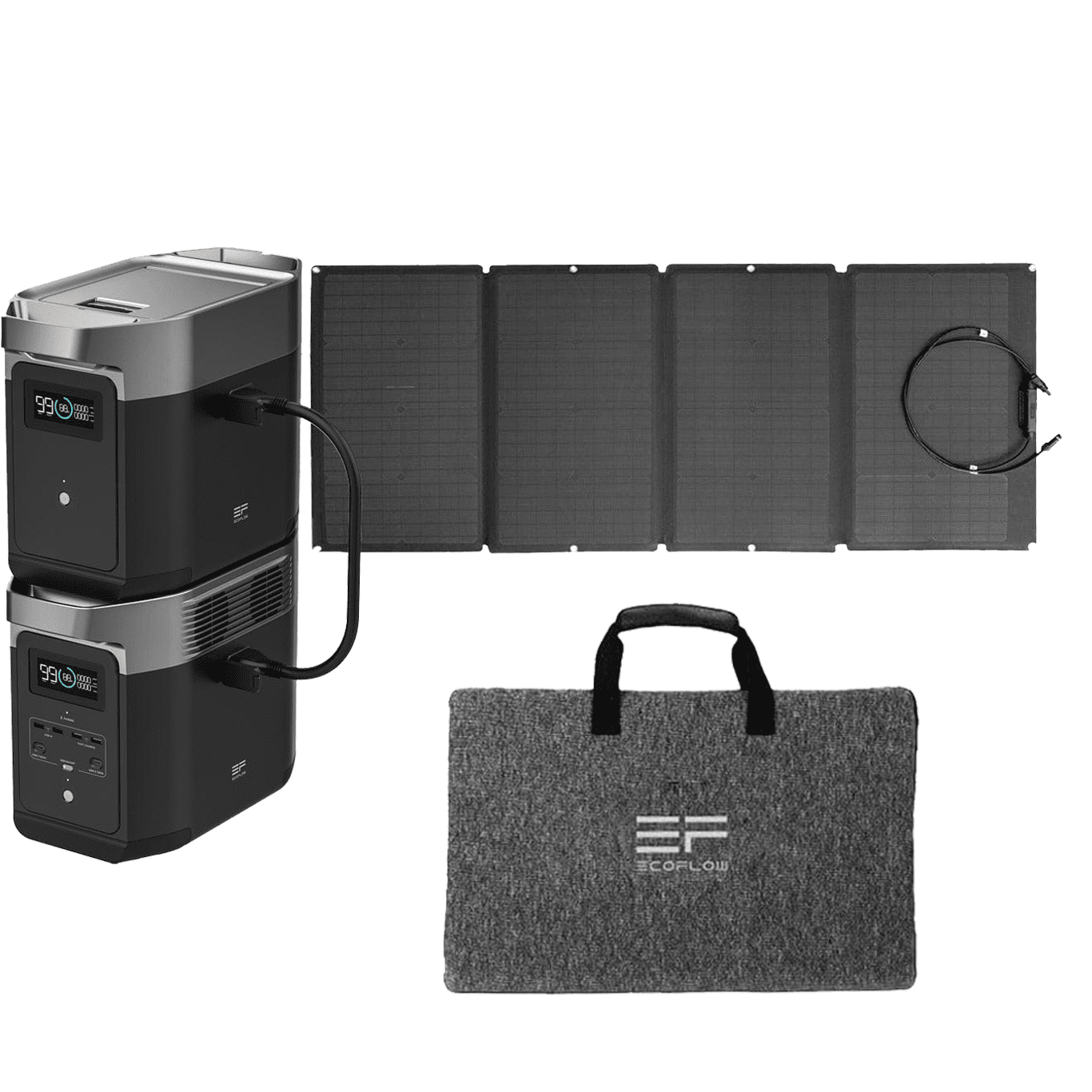 EcoFlow- DELTA 2 + (1) 160W Portable Solar Panel-DELTA2-160W