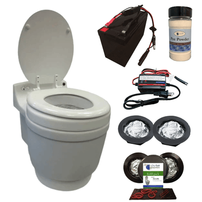 Laveo Dry Flush Toilet - Portable Waterless Chemical Free Dry