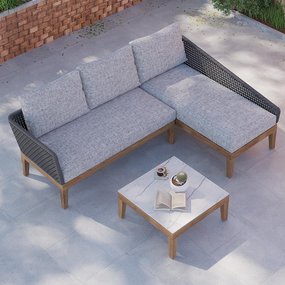 Tatta 3 Seater Modern Woven Textilene Rope Outdoor Sofa with Removable  Cushion Gray-Wehomz – WEHOMZ