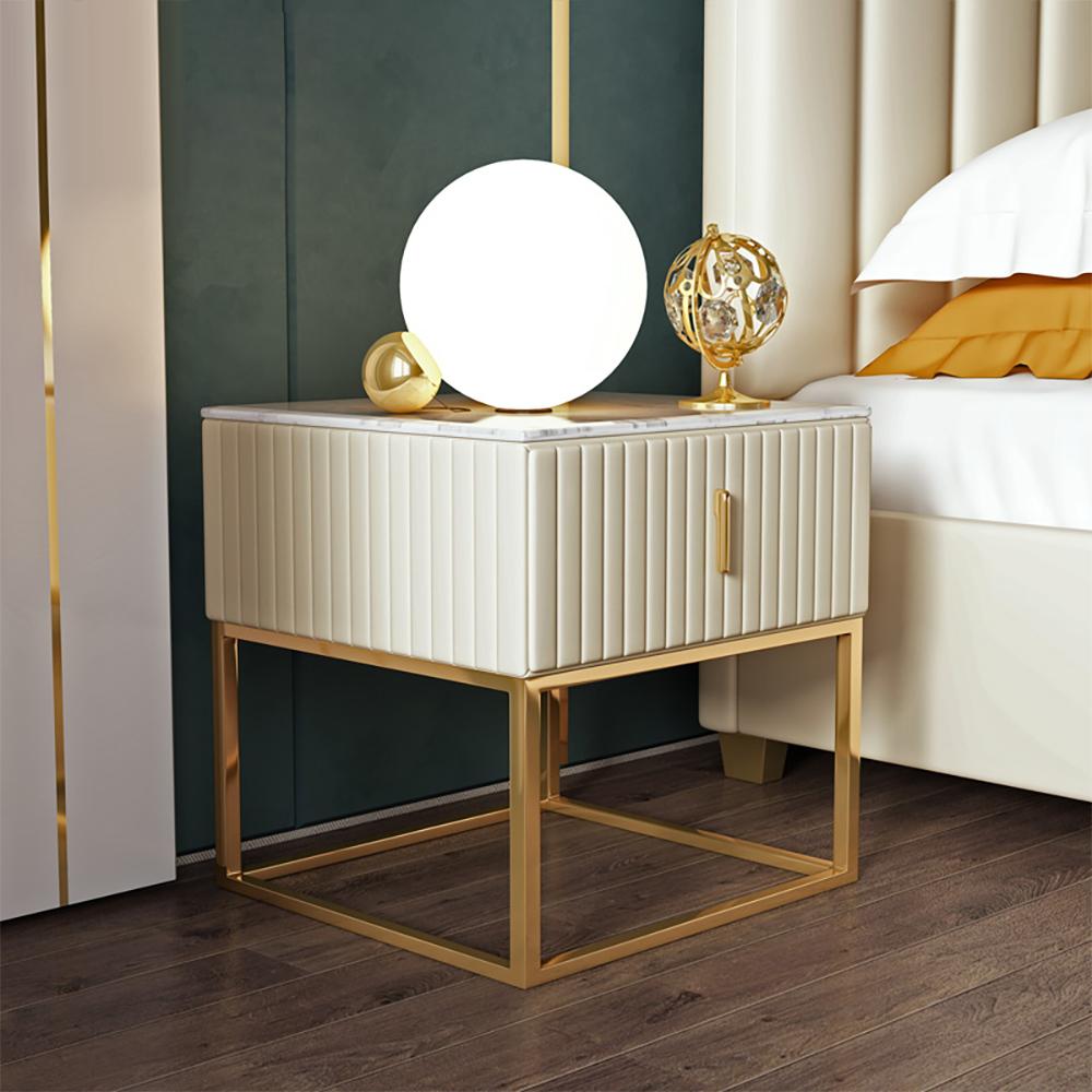 bedside table off white