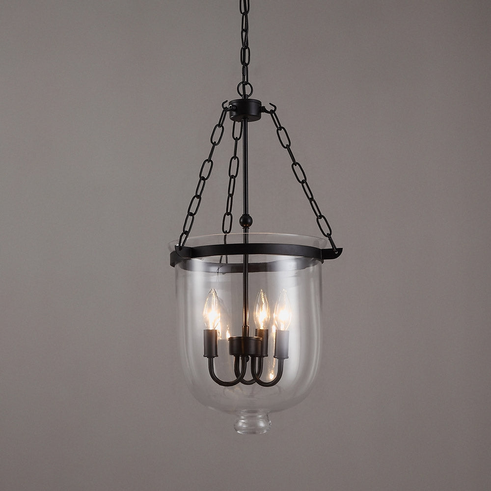 glass bell jar pendant light