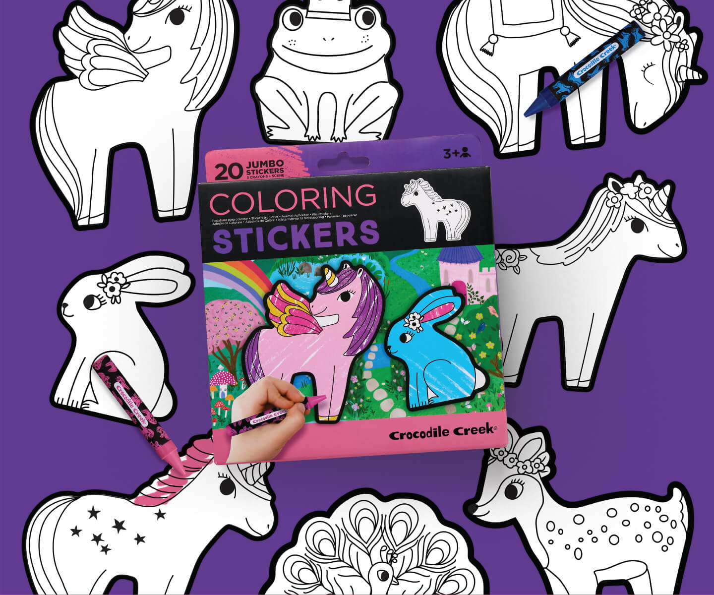 Coloring Stickers - Unicorn