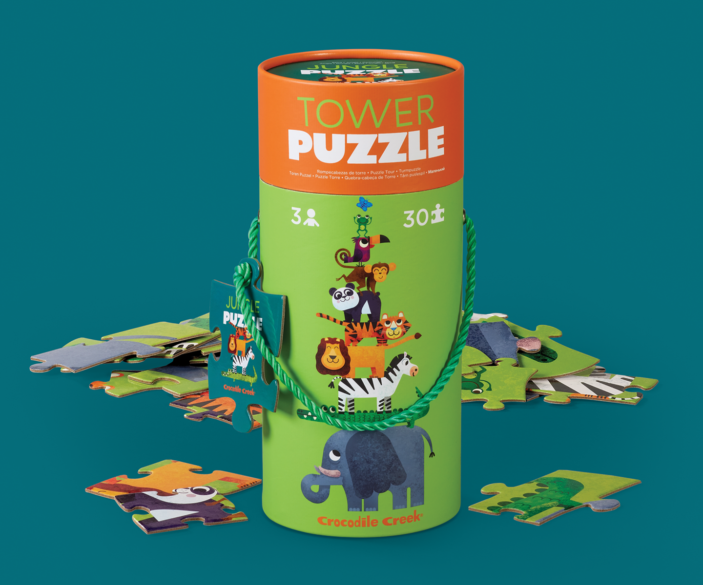 30-Piece Tower Puzzle - Jungle