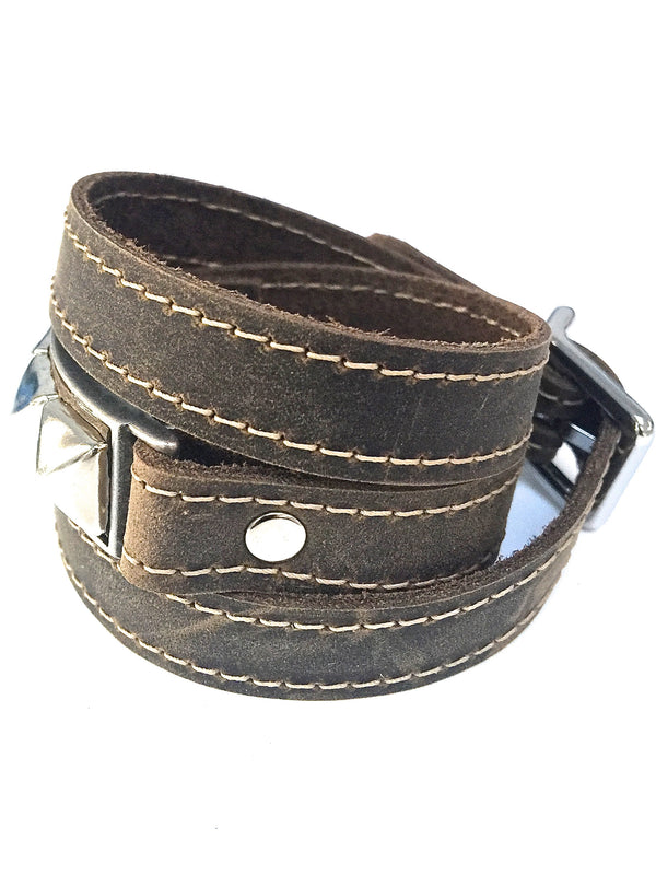 leather wraparound bracelet