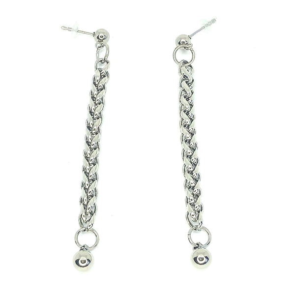 Ball and chain Earrings - Nyet Jewelry