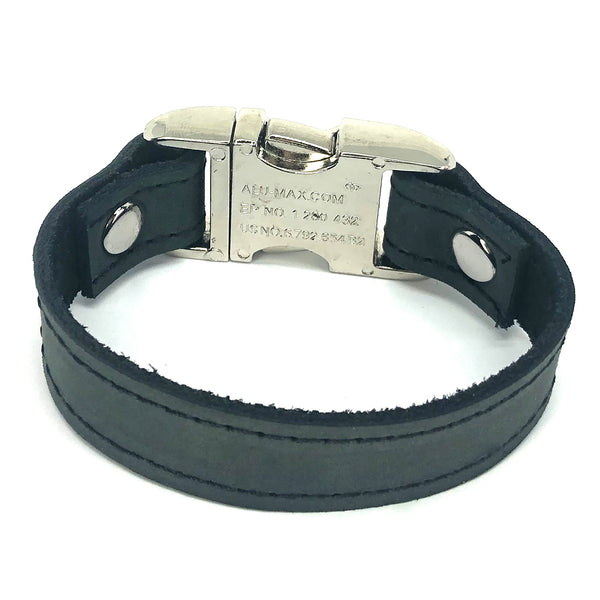 Distressed Utility Leather Bracelet - Nyet Jewelry